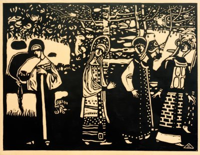 Women in the Forest by Wassily Kandinsky